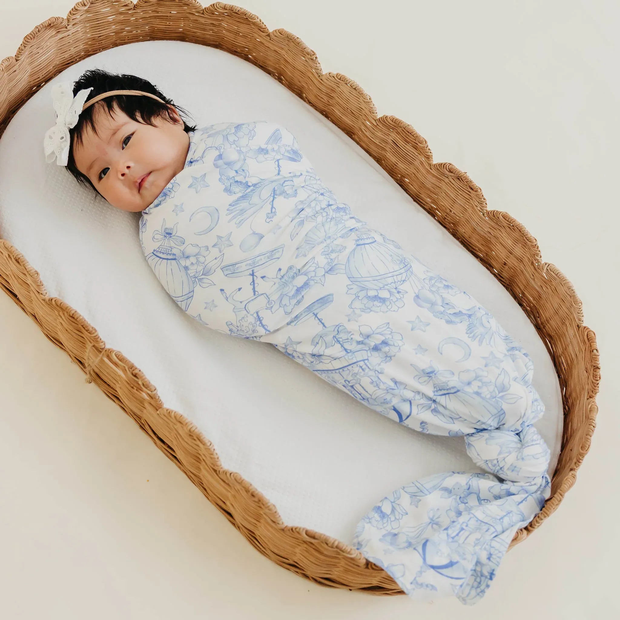 Bamboo Swaddle - Vintage Carnival Copper Pearl Lil Tulips