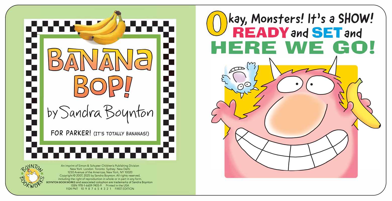 Banana Bop! Sandra Boynton Books Lil Tulips