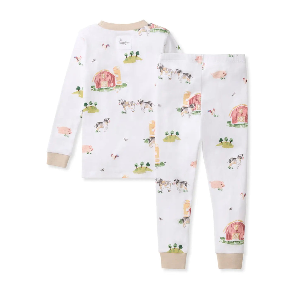 Barnyard Organic Cotton Two-Piece Pajamas Burt's Bees Baby Lil Tulips
