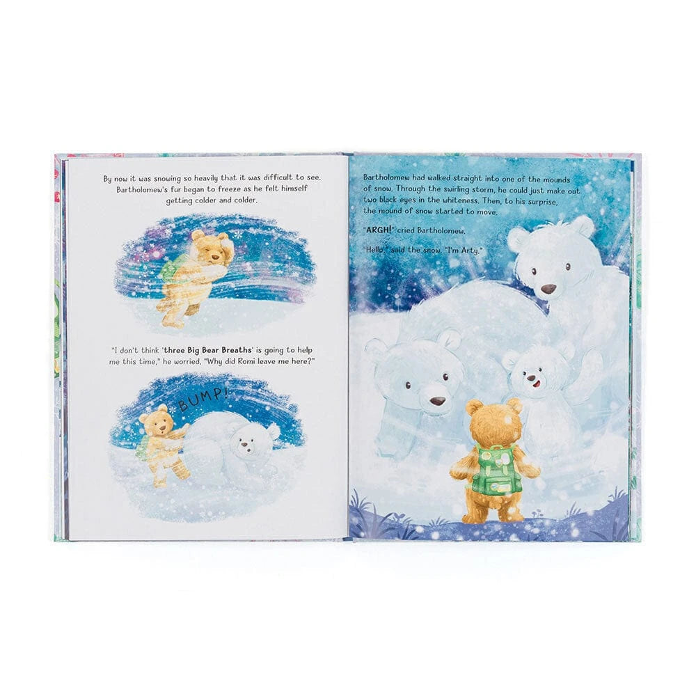 Bartholomew Bear and the Snow Giants Book Jellycat Lil Tulips