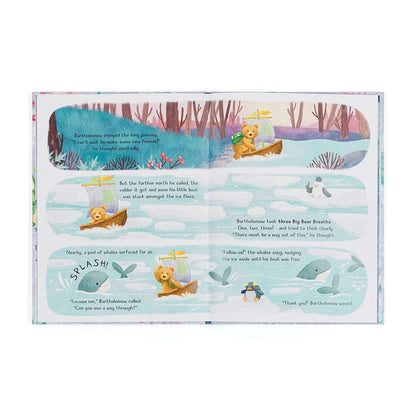 Bartholomew Bear and the Snow Giants Book Jellycat Lil Tulips