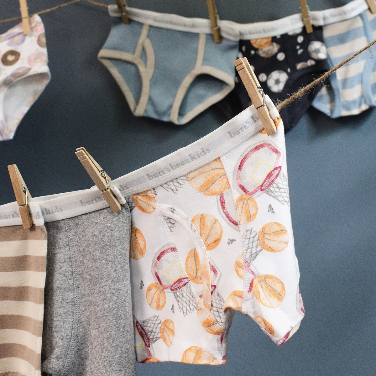 Baseball & Basketball Organic Cotton Toddler Boy Boxer Briefs Burt's Bees Baby Lil Tulips