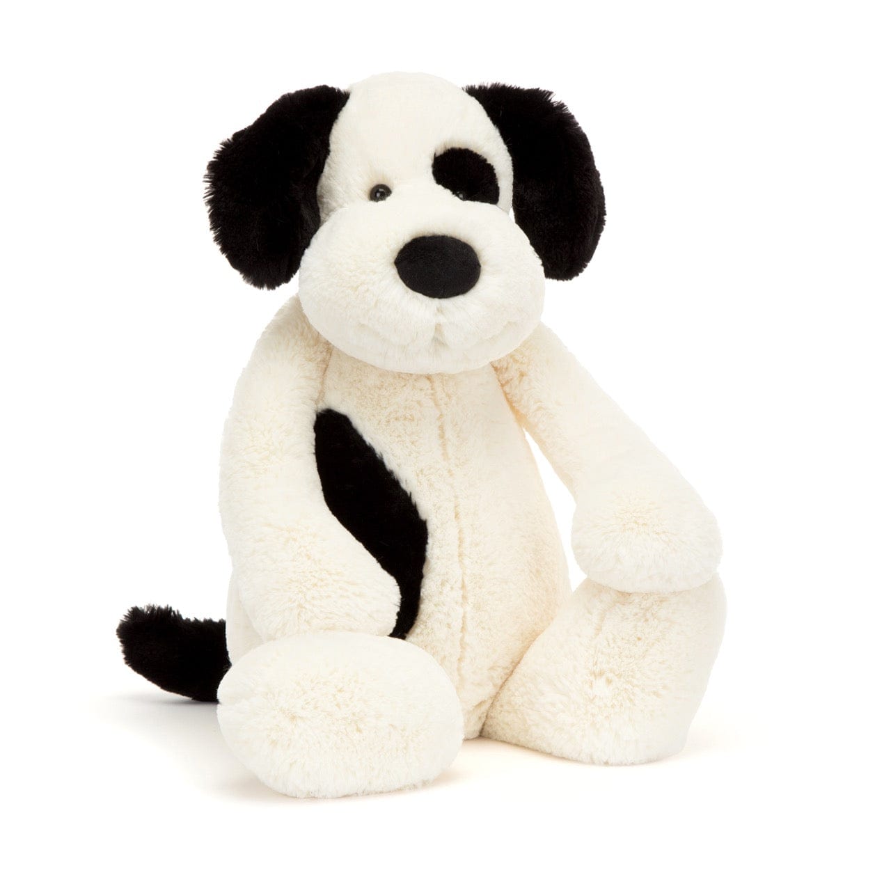 Bashful Black & Cream Puppy Really Big Jellycat Lil Tulips