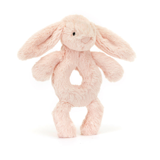 Bashful Blush Bunny Ring Rattle JellyCat Lil Tulips