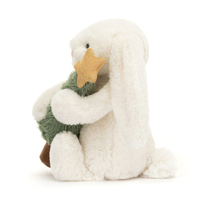Bashful Bunny with Christmas Tree JellyCat Stuffed Animals Lil Tulips