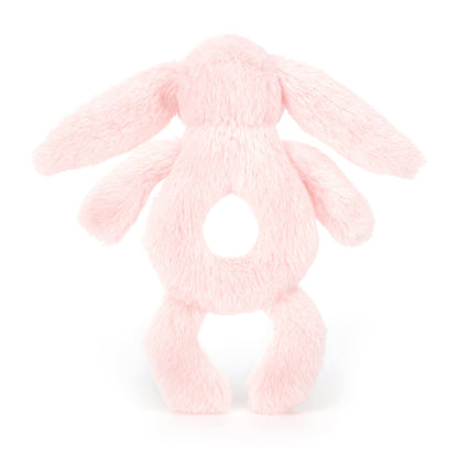 Bashful Pink Bunny Ring Rattle JellyCat Lil Tulips