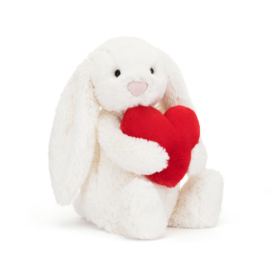 Bashful Red Love Heart Bunny Original Jellycat JellyCat Lil Tulips