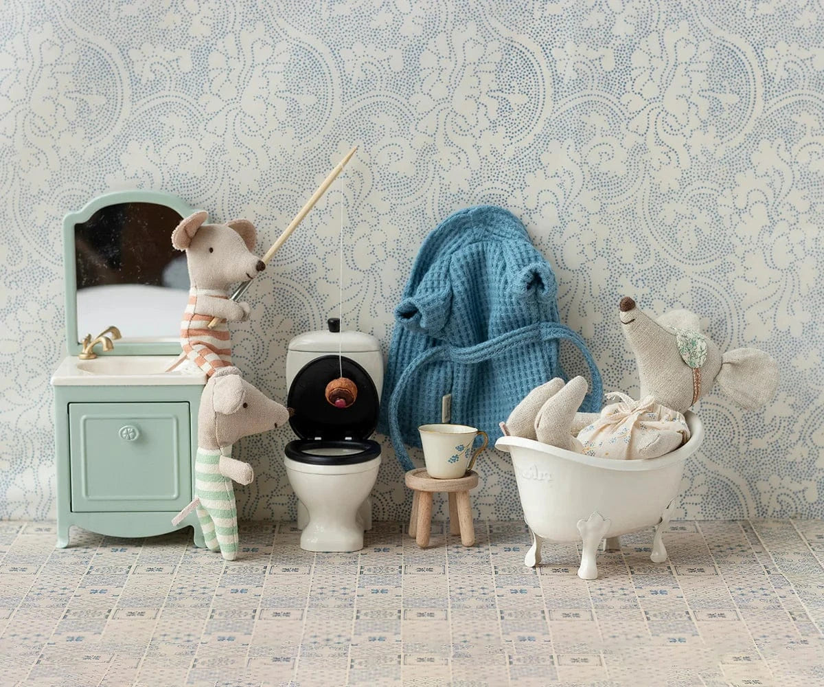 Bathtub, Mouse Maileg Lil Tulips