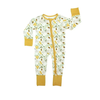 Bee Bamboo Convertible Baby Pajamas Emerson and Friends Baby & Toddler Clothing Lil Tulips