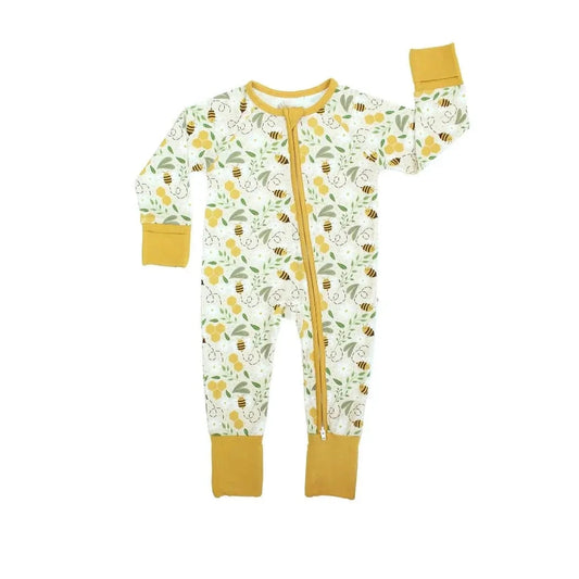 Bee Bamboo Convertible Baby Pajamas Emerson and Friends Baby & Toddler Clothing Lil Tulips