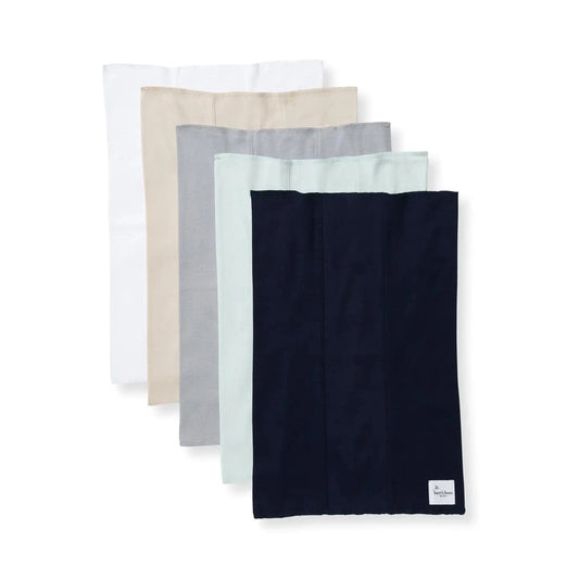 Bee Essential Burp Cloths - Set of 5 - Midnight Burt's Bees Baby Lil Tulips