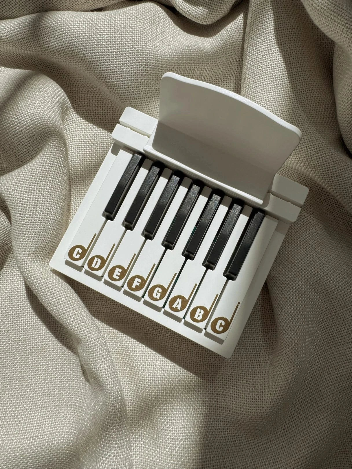 Beginner Piano Kids Toy Instrument White All Wooden Elements Lil Tulips