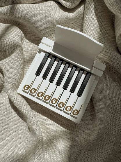 Beginner Piano Kids Toy Instrument White All Wooden Elements Lil Tulips