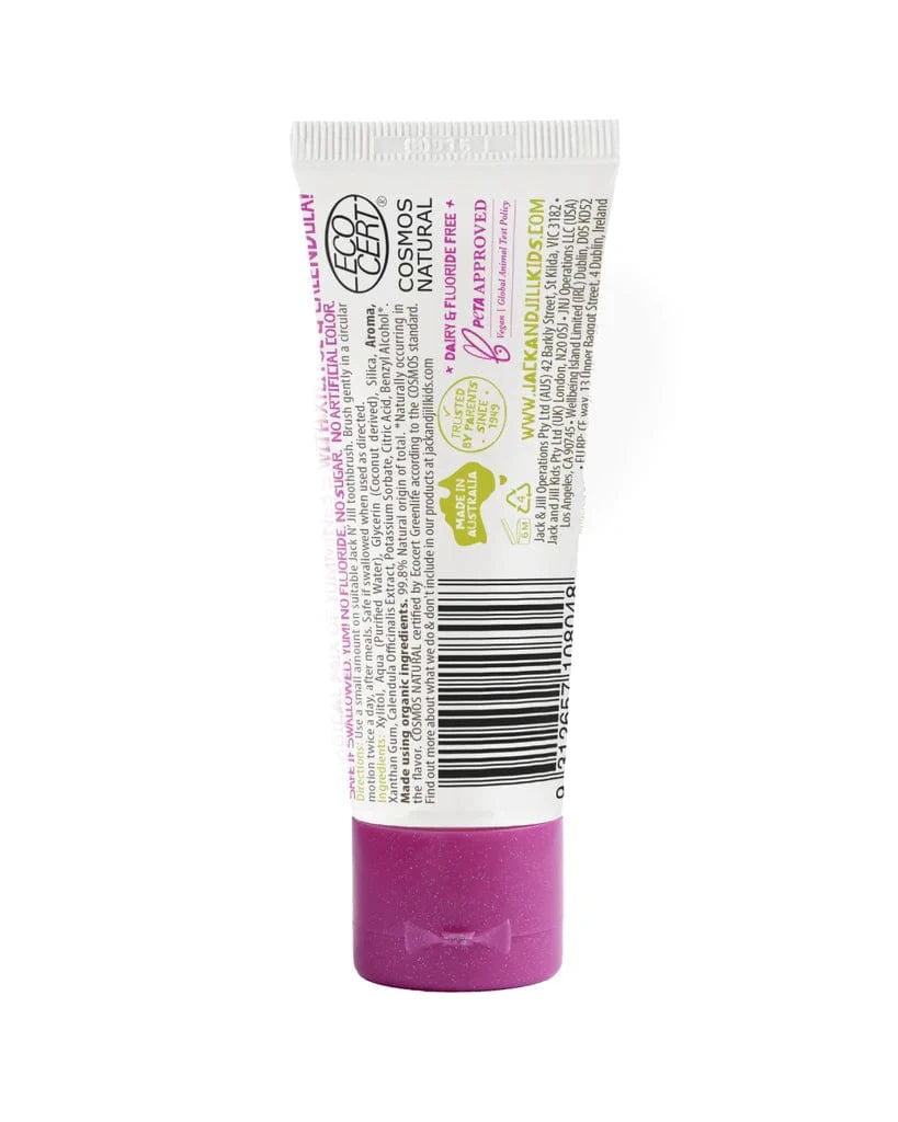 Berries & Cream Natural Toothpaste Jack n' Jill Lil Tulips