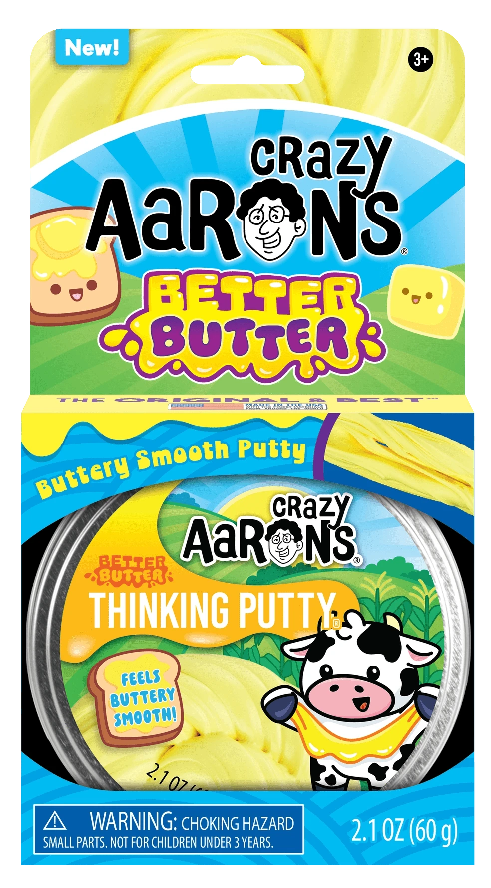 Better Butter - Full Size 4" Thinking Putty Tin Crazy Aaron's Putty World Lil Tulips