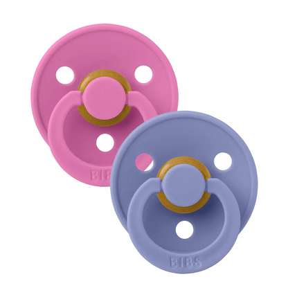BiBS Pacifier 2 Pack - Bubblegum/Peri Bibs Pacifier Lil Tulips