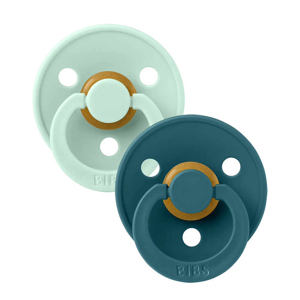 BIBS Pacifier 2 PK Nordic Mint/Forest Lake Bibs Pacifier Lil Tulips