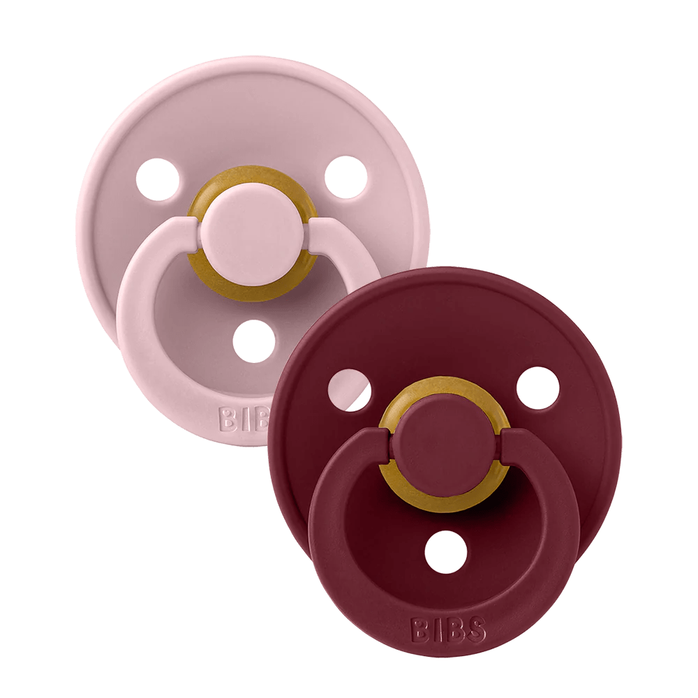 BIBS Pacifier 2 PK Pink Plum/Elderberry Bibs Pacifier Lil Tulips