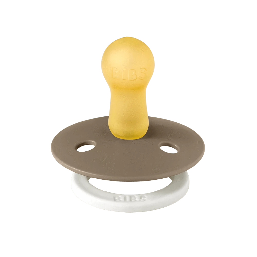 BIBS Pacifier 2 PK Vanilla Glow/Dark Oak Glow Bibs Pacifier Lil Tulips