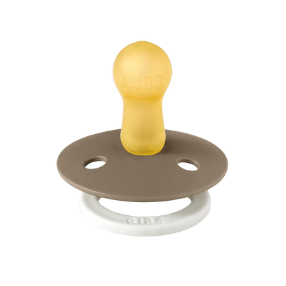 BIBS Pacifier 2 PK Vanilla Glow/Dark Oak Glow Bibs Pacifier Lil Tulips