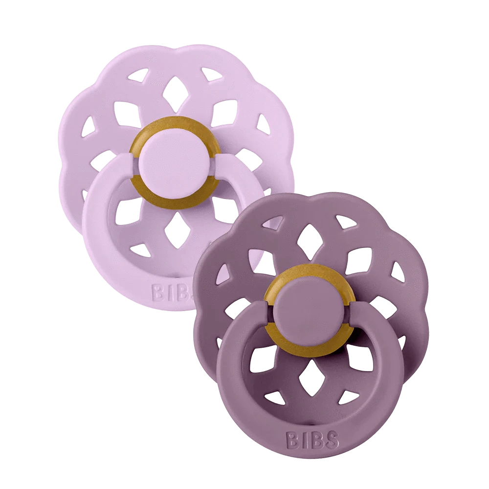 BiBS Pacifier Boheme 2 PACK - Violet Sky/Mauve Bibs Pacifier Lil Tulips
