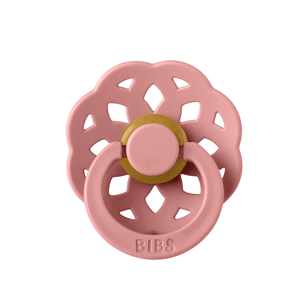 BIBS Pacifier Boheme Latex 2 PK Pale Butter / Dusty Pink Bibs Pacifier Lil Tulips