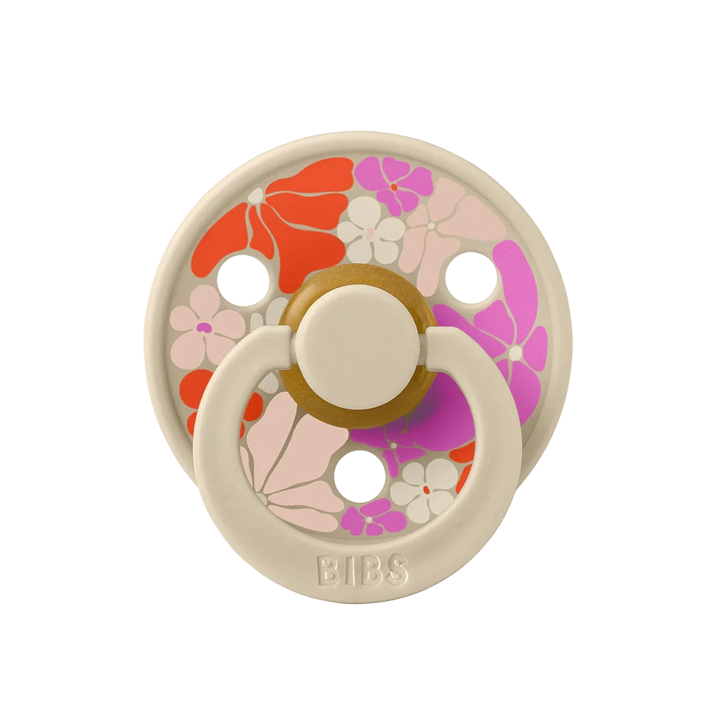 BiBS Pacifier Studio Colour 2 Pack Morning Bloom - Vanilla Mix Bibs Pacifier Lil Tulips