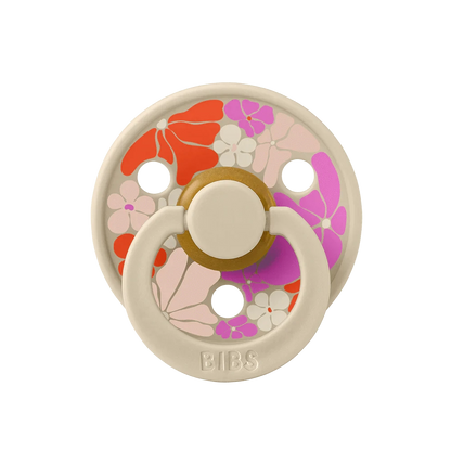 BiBS Pacifier Studio Colour 2 Pack Morning Bloom - Vanilla Mix Bibs Pacifier Lil Tulips