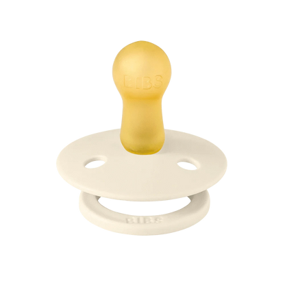 BiBS Pacifier Studio Colour 2 Pack Pin - Ivory Vanilla Mix Bibs Pacifier Lil Tulips