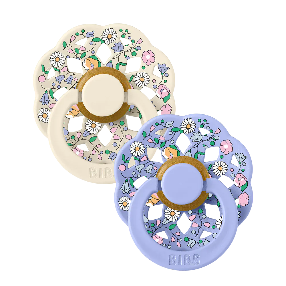 BIBS x LIBERTY Colour 2 Pack BOHEME Chloe Meadow - Ivory Bibs Pacifier Lil Tulips