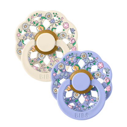 BIBS x LIBERTY Colour 2 Pack BOHEME Chloe Meadow - Ivory Bibs Pacifier Lil Tulips