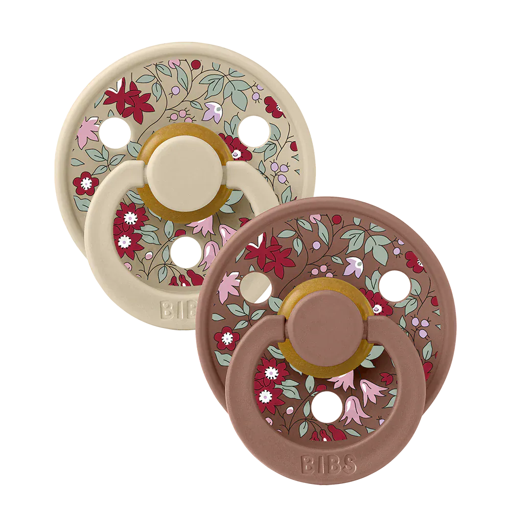 BIBS x LIBERTY Colour 2 Pack Chamomile Lawn - Woodchuck Mix Bibs Pacifier Lil Tulips