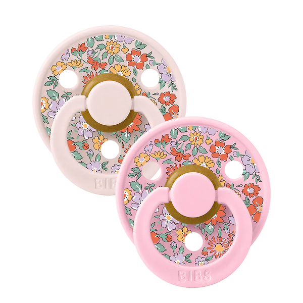BIBS x LIBERTY Colour 2 Pack Oscar Meadow - Petal Mix Bibs Pacifier Lil Tulips