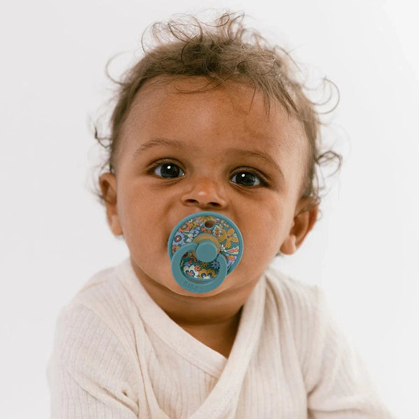 BIBS x LIBERTY Pacifier 2 Pack June Blossom - Blush Mix Bibs Pacifier Lil Tulips
