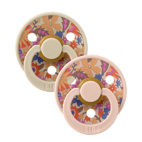 BIBS x LIBERTY Pacifier 2 Pack June Blossom - Blush Mix Bibs Pacifier Lil Tulips