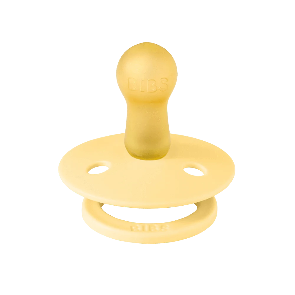 BIBS x LIBERTY Pacifier 2 Pack Pack Strawberries and Cream - Pale Butter Mix Bibs Pacifier Lil Tulips