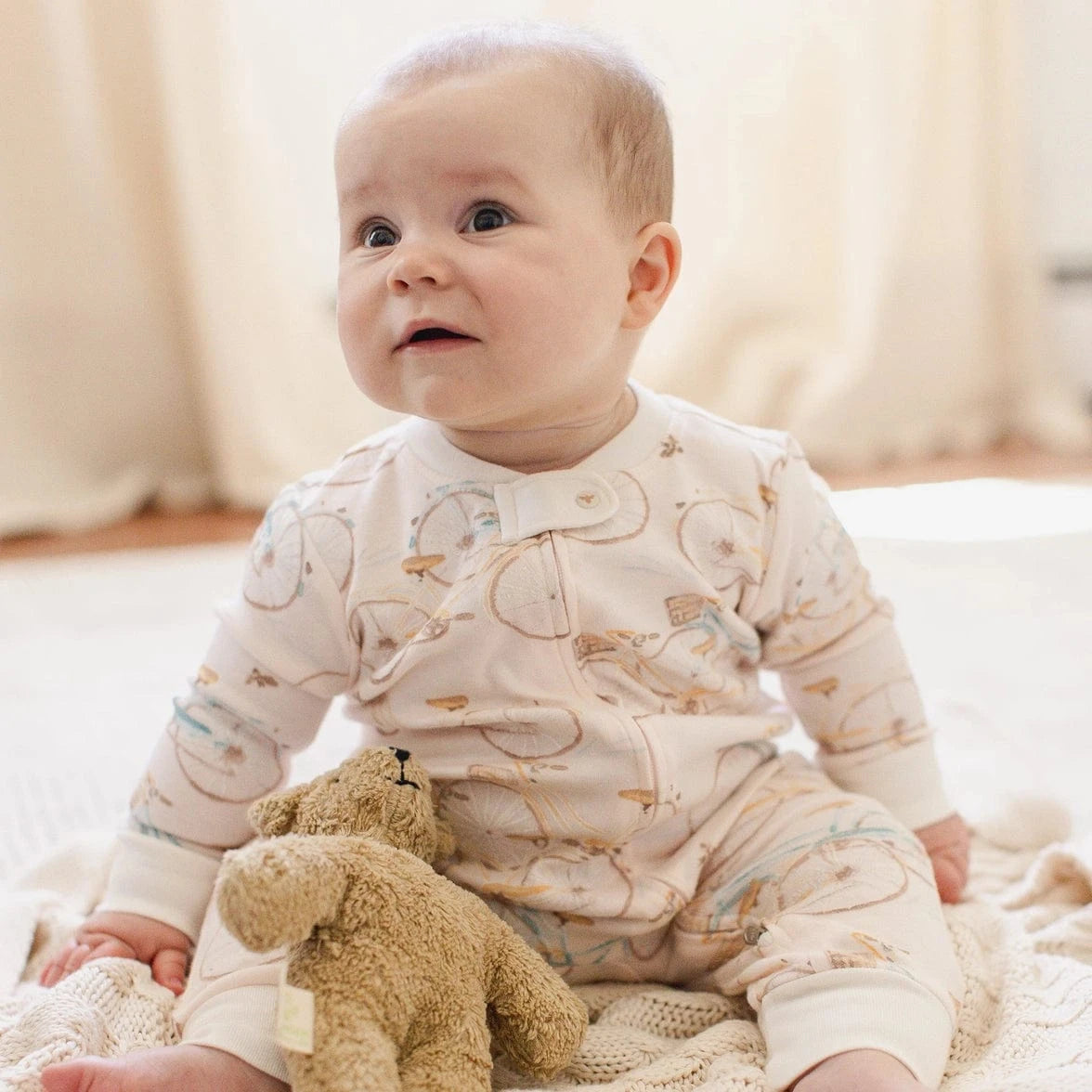 Bicycles Sleep & Play Burt's Bees Baby Lil Tulips