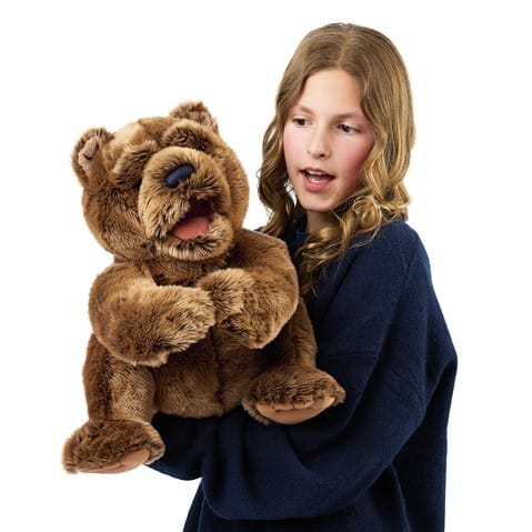 Big Bear Hand Puppet Folkmanis Puppets Lil Tulips