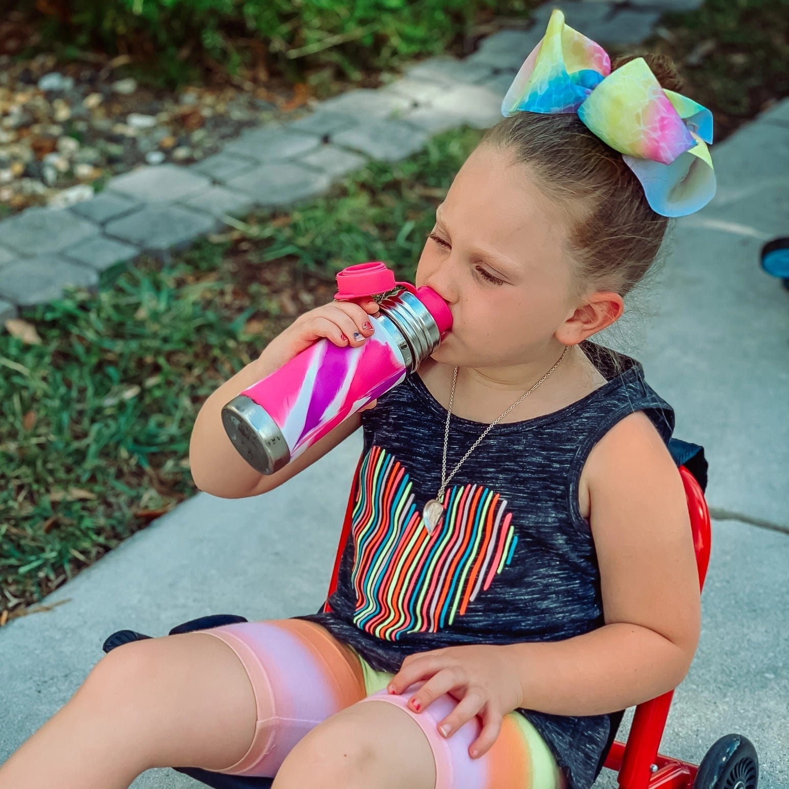 Big Mouth® Sport Top - Pink Pura Stainless Lil Tulips