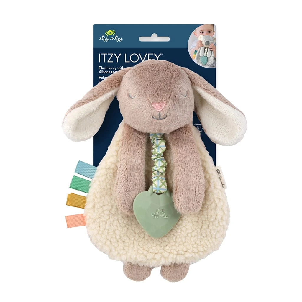 Billie the Bunny Itzy Lovey™ Plush with Silicone Teether Toy Itzy Ritzy Pacifiers & Teethers Lil Tulips