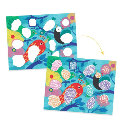 Birdie & Co Coloring Kit* Djeco Final Sale Lil Tulips