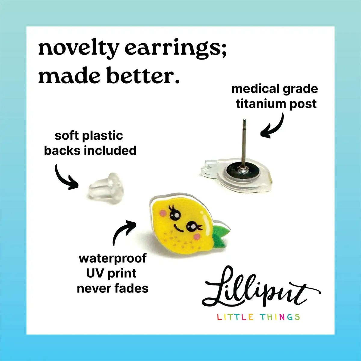 Birthday Cupcake Earrings lilliput Lil Tulips