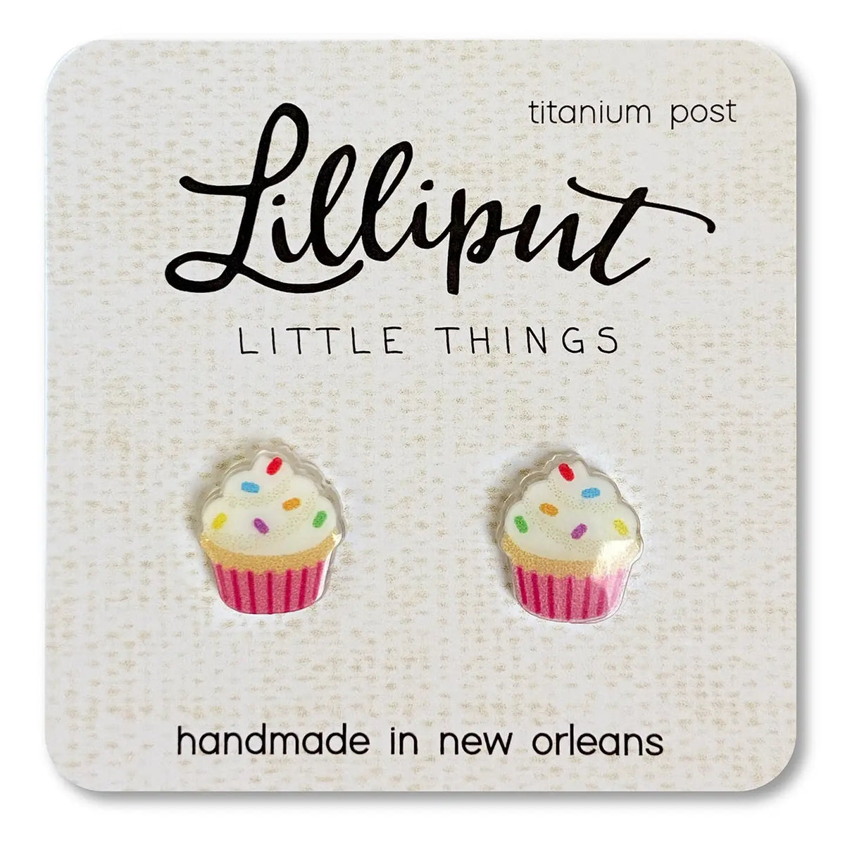 Birthday Cupcake Earrings Lilliput Little Things Lil Tulips