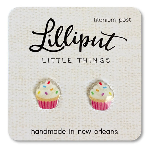 Birthday Cupcake Earrings Lilliput Little Things Lil Tulips