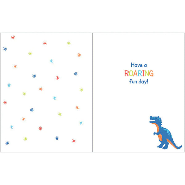 Birthday Greeting Card - Birthday Dino Gina B Designs Lil Tulips