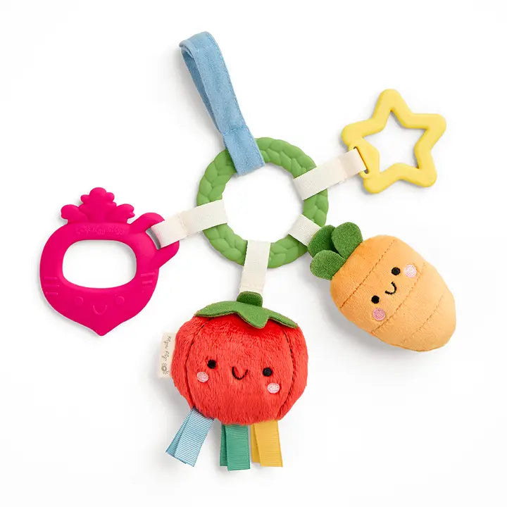 Bitzy Busy Ring™ Teething Activity Toy Veggie Itzy Ritzy Lil Tulips