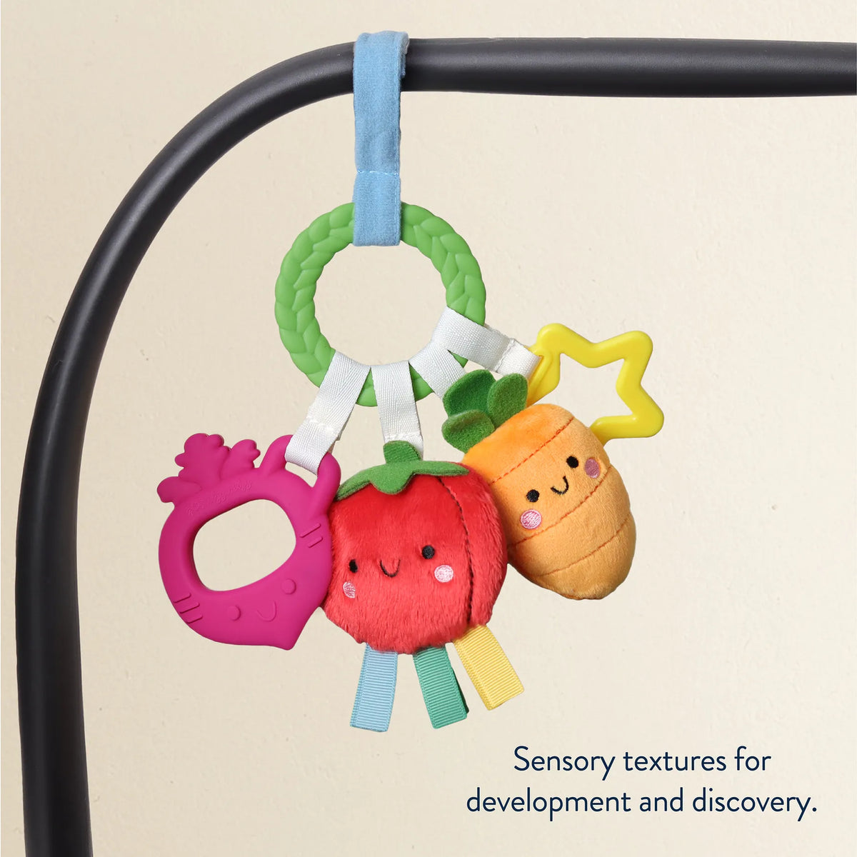 Bitzy Busy Ring™ Teething Activity Toy Veggie Itzy Ritzy Lil Tulips
