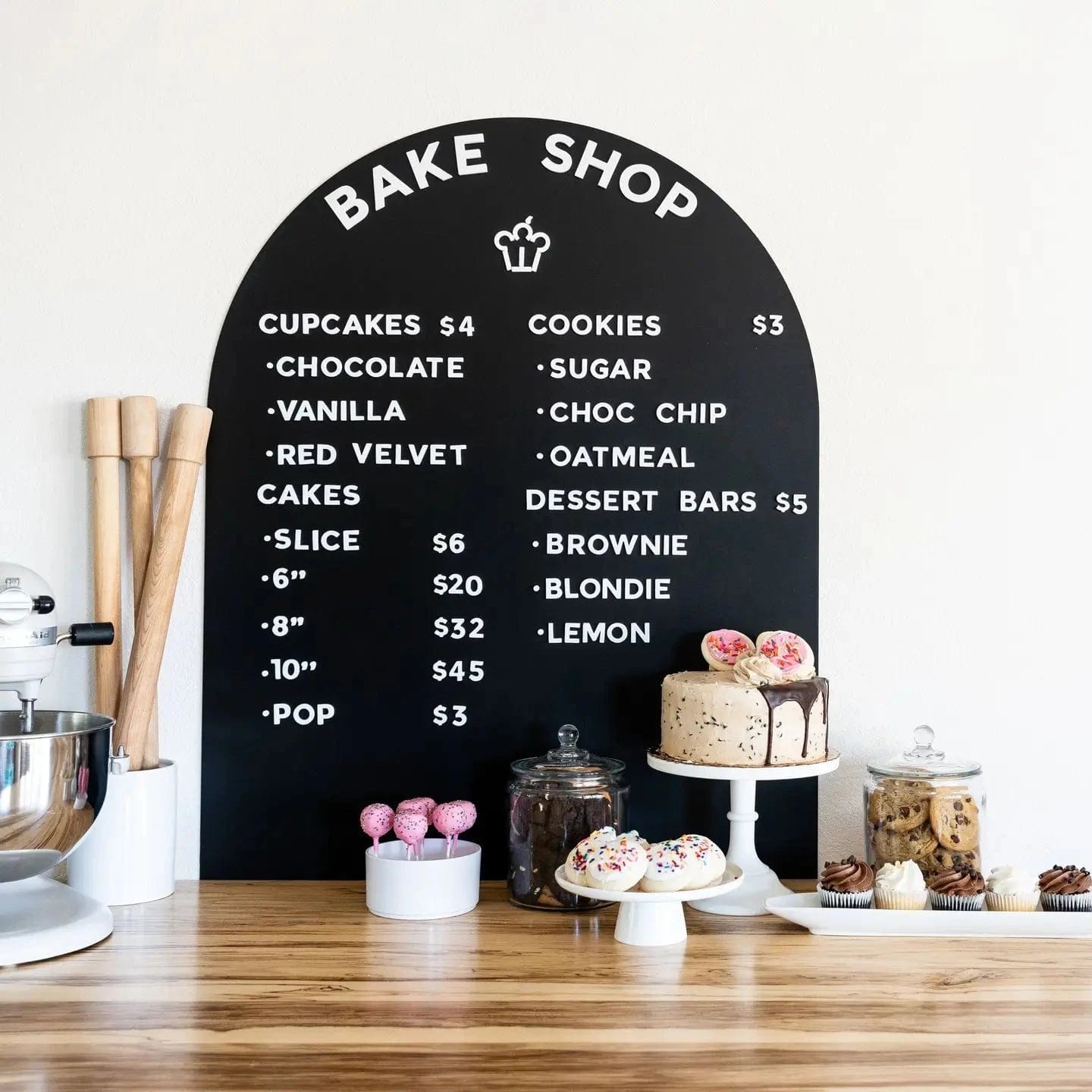 Black Magnetic Arch Wall Decal The Type Set Co. Lil Tulips