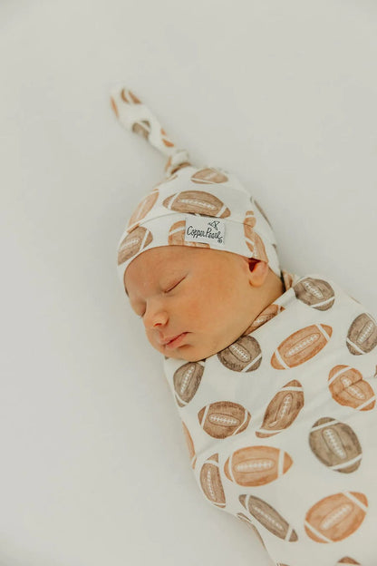 Blitz Knit Swaddle Blanket Copper Pearl Lil Tulips