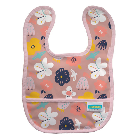 Bloomy Pocket Bib Thirsties Bibs Lil Tulips